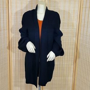 Black light weight open cardigan